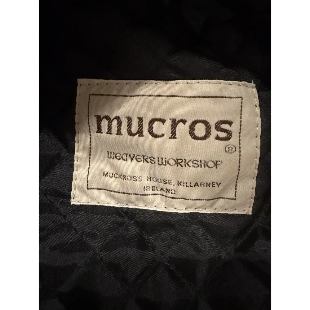 Mucros Weavers Workshop Irish tweed Hounds Tooth flat cap peaky size medium